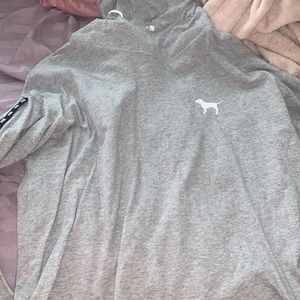 pink hooded shirt never worn